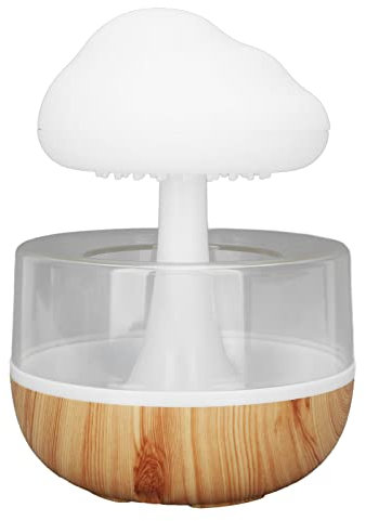 Regenwolken Luftbefeuchter, Rain Cloud Humidifier Diffuser Luftbefeuchter Pilz Wasser Lampe Raumbefeuchter Für Schlafen Entspannung Mit 7 Farben LED-Lichtern