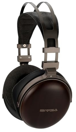 SIVGA Peng Hi-Fi Dynamischer Treiber Geschlossener Holzkopfhörer | Abnehmbares 6N OCC-Kabel , stabile Audioübertragung und ein klares, Afrikanisches Zebranholz
