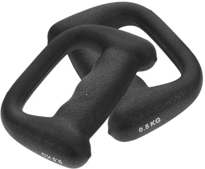 HEMOTON Boxhandschuhe Kurzhanteln D-förmig Aus Kunststoff 0,5 Kg Handgewichte Ergonomisch Für Boxtraining Und Sprungübungen Zuhause Fitness Und Ausdauertraining