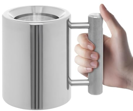 KAPIPALA Tazza da 10 kg, resistente tazza da caffè in acciaio inox, 400 ml, per sport in sovrappeso, per fitness e divertimento, divertente articolo di scherzo, resistente, per allenamento, home