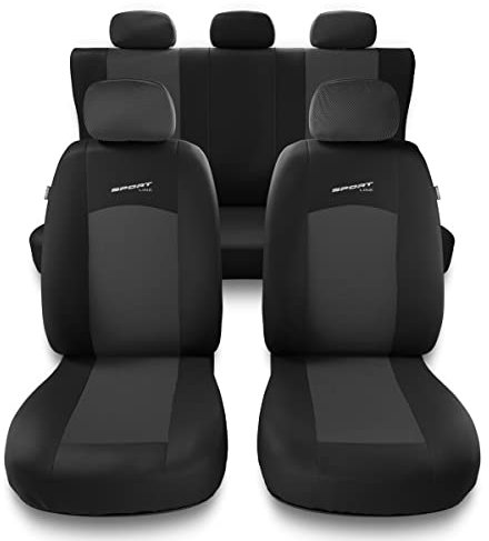 Mossa - Universal Sitzbezüge Auto kompatibel mit Audi A3 8L, 8P, 8V (1996-2019) - Autositzbezüge Schonbezüge für Autositze - S-G1