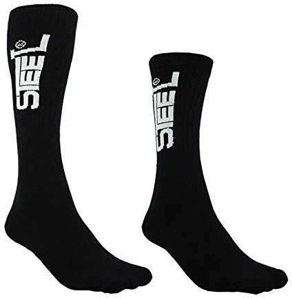 Steel Schlittschuh-Socken Color schwarz/Long