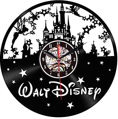 YUN Clock Wanduhr Aus Vinyl Schallplattenuhr Upcycling LED Familien Dekoration 3D Design-Uhr Wohnzimmer Schlafzimmer Restaurant Wand-Deko Schwarz : 30cm (G)