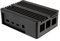 Akasa Pi-4 Raspberry Pi 4 Case, Fanless Passive Cooling, Pure Aluminum Heatsink for Raspberry Pi 4 Model B, Concealed SD Card Slot, Black, A-RA08-M1B