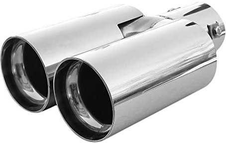 Auspuffblende Endrohr Auspuff Universell Schalldampfer Sport Rund Sportauspuff Endrohrblenden Blende Edelstahl AutoHobby