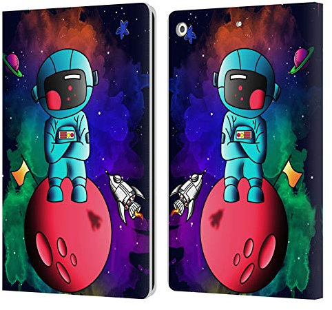 Head Case Designs Licenciado Oficialmente Mark Ashkenazi Celebración del Espacio Varios gráficos Carcasa de Cuero Tipo Libro Compatible con Apple iPad 10.2 2019/2020/2021