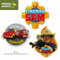 Mono-Quick 366 Fireman Sam, 3er Set Patches zum Aufbügeln, Aufkleben oder Aufnähen, Polyester, mehrfarbig, MD, 3 Anzahl