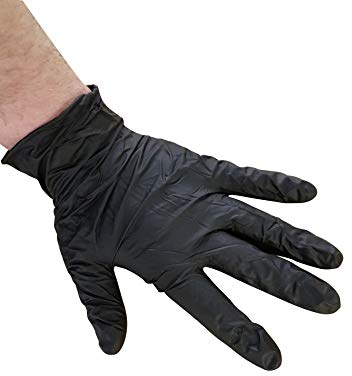 Black Rhino Premium Heavy Duty Nitrile Gloves - Black - Pack of 100 (NG502FM)