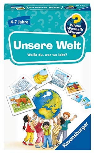 Ravensburger Spiele 20640 Mitbringspiele 20640-Wieso Weshalb Warum Kinderspiel Unsere Welt, von 4 bis 7 Jahren