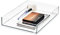 iDesign Schubladen Ordnungssystem, Schminktisch Organizer für Schublade aus der Signature Series by Sarah Tanno, kombinierbares Make-up Organizer Element aus Kunststoff, transparent
