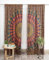 Popular Handicrafts Indischer Hippie-Vorhang, Bohemian, Pfau, Mehrfarbig, Mandala