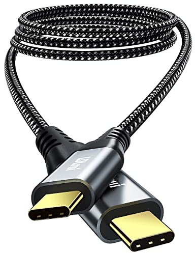 180CM USB-C Monitor-Kabel (2er-Pack), 4K USB-C Videokabel, 10Gbps Datenübertragung & 100W PD-Ladung, Typ-C Displaykabel für Dell, ARZOPA/MNN/KYY Tragbarer Monitor, Externer Zweitbildschirm-Erweiterung