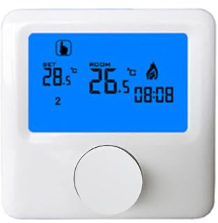 Temperature Controller, Room Thermostat Heating Thermostats Digital Thermostat with Large Screen LCD Display Wall Hanging Thermostats for Control Room Temperature