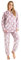 CityComfort Set Pigiama Donna Invernale in Pile, Pigiami con Cappuccio, 2 Pz Abbigliamento da Casa, Regalo Donna Adolescenti (Stella Rosa,S)