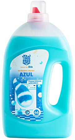 DIA SUPER PACO detergente máquina líquido azul botella 46 lv