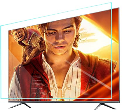 XQHD Tv Entspiegelungsfolie Blendschutz, TV-Schutzfolie Anti-Blaulicht Anti-Strahlung Helfen Sie Besser Zu Schlafen,Matte-65in(1429X804) mm