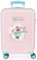 Disney Minnie Florals Kabinentrolley, Rosa, 38 x 55 x 20 cm, Hartplastik, seitlicher Kombinationsverschluss, 34 l, 2 kg, 4 Räder, Handgepäck