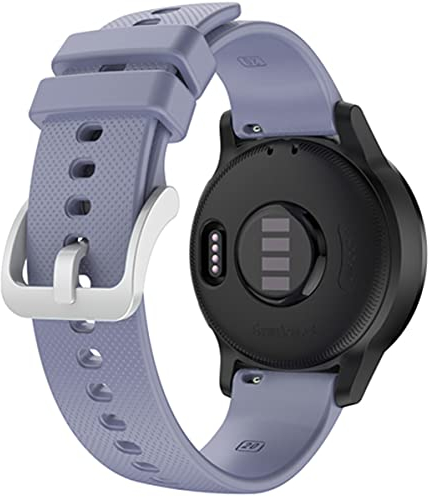 Shieranlee Vivoactive 3 Armband, 20mm Breite Silikon Quick-Fit Uhrenarmband für Garmin Vivoactive 3 Music/Venu/Vivomove 3/Luxe/Style/HR/Forerunner 245/645 Music