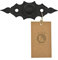 MORIA DESIGN Poignée ronde décorative R-07 12 cm Imitation de poignées forgées pour l'architecture de jardin Meubles Armoires Rétro Bouton 3 mm Tôle Revêtement en poudre Couleur Noir