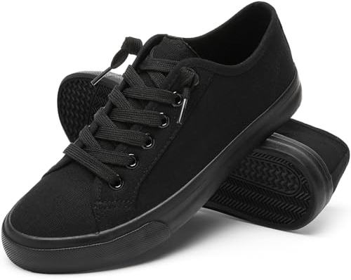 Baskets en toile pour femme, à enfiler, antidérapantes, chaussures décontractées, à lacets, basses en toile, chaussures blanches, mocassins pour femme, baskets noires tendance