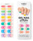 MOYOU LONDON Halbgehärtete UV Gel Strips - 20 Stück - Gel-Nagelfolien UV Härtend für Maniküre in Salonqualität - Tipsy Rainbow