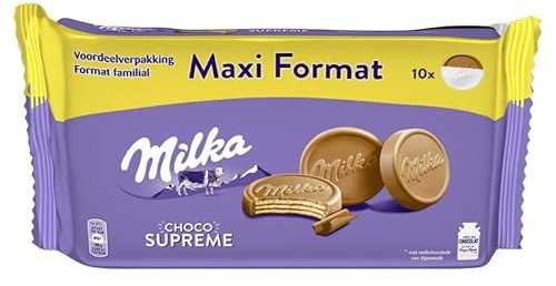 Milka Choco Supreme - Chocolat fondant et gaufrettes croustillantes en format familial de 300g - Plaisir sucré et gourmand pour tous les moments de la journée. - Lot De 3 - Vendu Par Lot