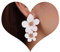 Cimenexe Böhmische Harz Blume Ohrringe Weiß Kunststoff Blume Baumeln Ohrringe Floral Blütenblatt Ohrstecker Schmuck Für Frauen Und Mädchen
