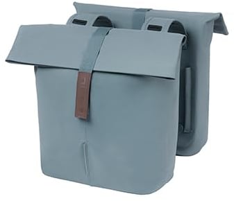 Basil Doppelpacktasche Graphite Blue 12x29x30 cm