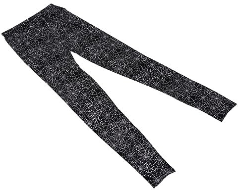 INOOMP Spinnennetz Halloween Leggings Für Damen Dehnbare Mit Spinnennetz-Motiv Leicht Und Bequem