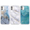 Xylota 3 Stück Handyhülle für iPhone 11 6,1 Hülle, Transparent Mode Case mit Aesthetic Marmor Muster, Weich Silikon Ultra Dünn TPU Bumper Stoßfeste Kratzfest Schutzhülle Cover für iPhone 11