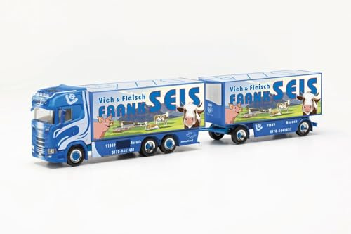 Herpa Kühlbox Scania CS 20 HD Anhängerzug Frank SEIS (Bayern/Aurach)