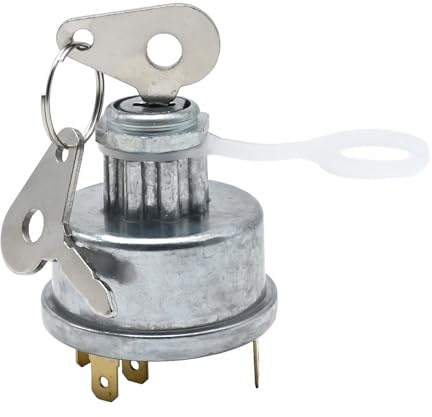 Hoypeyfiy 3107556R92 Ignition Starter Switch with 2 Keys Replacement for Lucas 34228 35670 Replacement for Durite 0-351-06 Guard IGN1 Replaces K203992 1446116M1 3387319M1 for Car Boat Truck Tractor