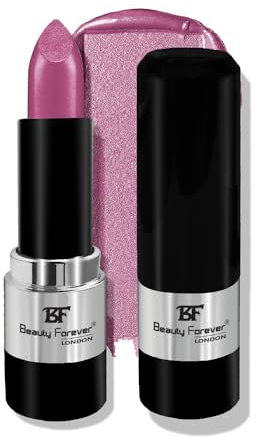 Beauty Forever Colour Fabulous Metallic Shine Lipstick, Glittery & Satin Touch, Available in 14 Shades, 3gms (201 Brilliant Pink)