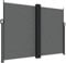 vidaXL Auvent latéral rétractable Anthracite 180x600 cm