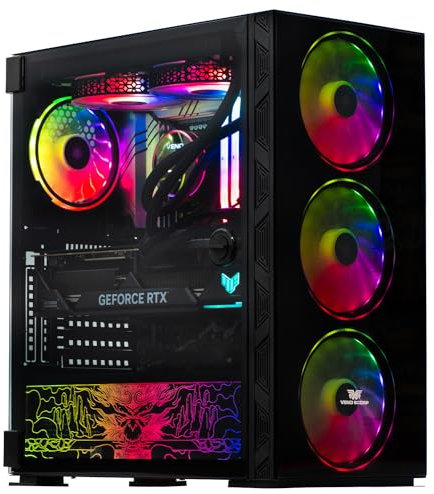 Veno Scorp Gaming PC - AMD Ryzen 9 7900X3D, RX7900 XTX 24GB, 32GB DDR5 RAM, 1TB NVMe SSD, 1050W 80+ GLD PSU, Wi-Fi, Liquid Cooling, Windows 11, Neonzilla RGB.