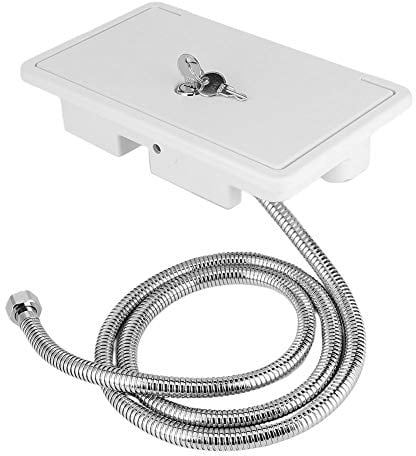 EIMSOAH Ducha Exterior para RV, Caja De Ducha Exterior para RV, Interruptor De Frío Y Caliente con Kit De 2 Llaves, para Caravana, Autocaravana, Barco Marino