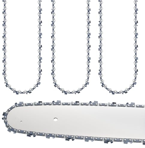 TOSRWGLL 16 Chainsaw Replacement for Makita DUC400,EA3200S,EA3201S,EA3500S, EA3500SRDB,EA3501S,GCU03Z,XCU03,XCU04,XCU09,Chains 56 Drive Links,3/8 LP Pitch, 0.043Gauge,Chain Saw Blade (3 Packs)