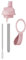 Chilly's Series 2 Sports Flip Lid with Telescopic Straw and Nylon Carry Loop - Easy Flip Lid, Straw Cleaning Brush Included - Accessory Series 2 Water Bottles - Blush Pink
