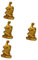 Amosfun 4 Stück Schlangen-Ornamente aus Kunstharz Schlangen-Reichtumsfigur Schlangenmodell Schlangenstatue Schlangendekoration kunstharz Handwerk verzierung Kleine Schlangenfigur-Skulptur
