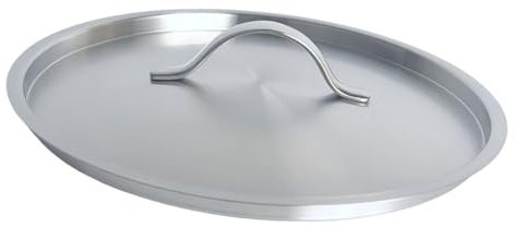 DimyFew Stainless Steel Pan Lid Universal Pot Lid Frying Pan Covers Pan Covers Lid, Replacement Round Lids with Knob Skillets Cover for Cookware Pot Lid Frying Pan Cover Woks Pan Lid, 28cm