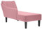 vidaXL Chaiselongue mit Rechter Armlehne Rosa Samt, Recamiere, Loungesessel, Lounge Sofa, Lounge, Loungesofa, Wohnzimmersofa, Akzentsessel