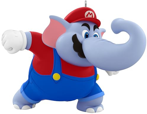 Hallmark Keepsake Weihnachtsdekoration 2025, Nintendo Powered Up mit Mario Elefant Mario, Geschenke für Gamer