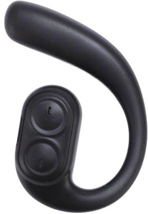 Jectse Einzelne Offene Ohrhörer, Kabelloser Bluetooth 5.4-Kopfhörer mit Ohrbügeln, Am Rechten Ohr Hängender Kopfhörer mit Zwei Lautsprechern, 360-Grad-Panorama-Soundeffekt, (Black)