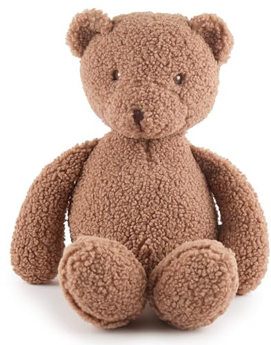 Bieco Kuscheltier Bär Mika XL | 46 cm | Teddybär aus Bouclé | Baby Plüsch Bär Stofftier | Plüschtier Teddy XXL Tedy Bear Kuscheltier Plüschtier Baby Gute Besserung Teddy Bär ab 0 Monate Weihnachtsbär