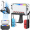 TRANSNOVO Supporto da Parete Compatible con Nintendo Switch 2 / OLED / Dock, con 5 Slot per Cartucce, 4 Supporti per Joycon, Gancio Controller Pro, Design Salvaspazio, Facile da Installare