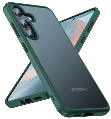Premium Hülle für Samsung Galaxy S24 – Robust, stoßfest & stilvoll! Airbag-Technologie für Schutz auf Militärniveau. Kratzfest, griffig & sorgt für höchsten Komfort (Grün, Samsung S24)