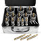 METOTY 19 stück lochsäge metall set,Hartmetall Lochsäge,Hartmetall Bohrer Metall tarke TCT Bohrer Set,mit Titan-Piloten und L-Wrench,für Stahl Eisen Aluminum Metall Hole Saw
