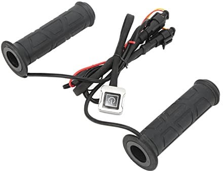 SPYMINNPOO Motorradheizte Lenkergriff mit Einstellbarer Temperatur f¨¹r ATV, wasserdichte Beheizte Handgriffe f¨¹r Regen- und Staubschutz, Nitrilmaterial, DC 12V