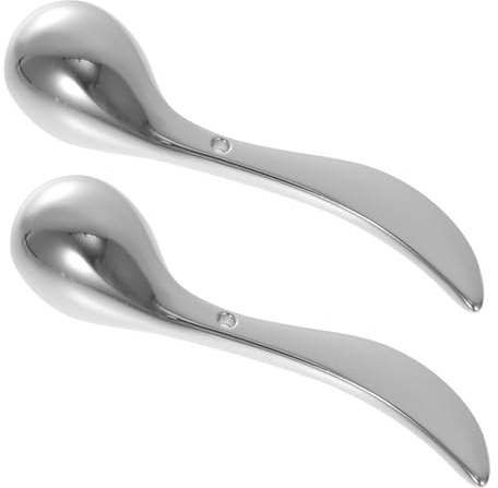 WRITWAA Zinklegierung Augenmassage Sticks 2 Stück Hautpflege Massagestab zur Augencreme Aufnahme Fördert Hautstraffung Schwellungen Augenringe Wellness Massage Tool für Gesicht