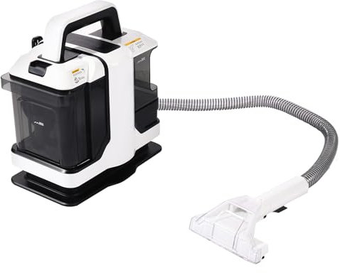 Reiniger Maschine 450W Elektro Haushaltsreiniger Schrubbmaschine Tragbar Druckreiniger mit Klar Zwei Wassertanks für Sofas Teppichen Puppen